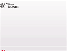 Tablet Screenshot of mistersushi.com